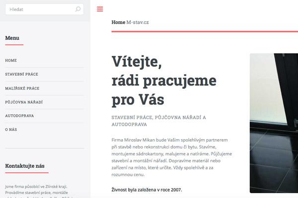 Stavební firma M-stav