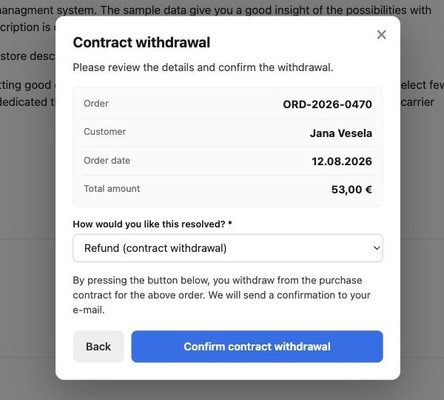 Order recap and choice of resolution